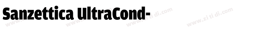 Sanzettica UltraCond字体转换